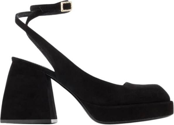 Nodaleto Bulla suki in zwart leer Black Dames