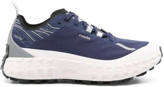 Norda Blauwe Vetersneaker Blue Heren