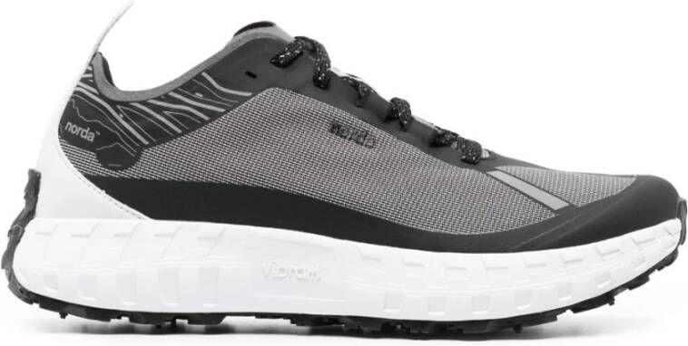 Norda Grijze lage sneakers met logo Gray Heren