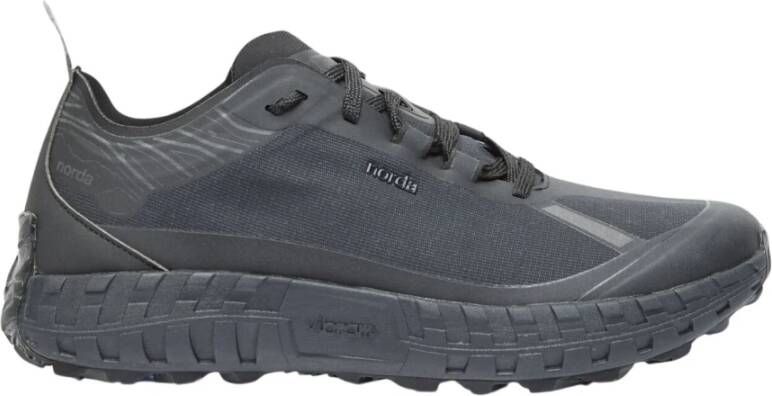 Norda Zwarte Sneakers met Multi-Panel Ontwerp Black Heren