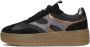 Notre-V Anemone-63 Sneakers Dames Zwart - Thumbnail 2
