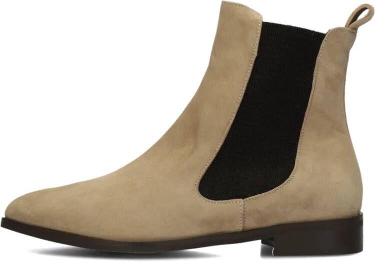 Notre-v Beige Enkellaarzen voor Stijlvolle Winter