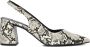 Notre-v Beige Leren Slingback Hakken Multicolor Dames - Thumbnail 2