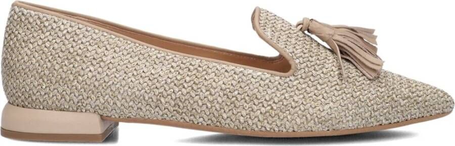Notre-v Beige Slip-ons Elegante Stijl Comfortabele Hakken