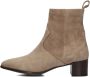 Notre-V 63231 Enkellaarsjes Enkelboots met rits Dames Beige - Thumbnail 3