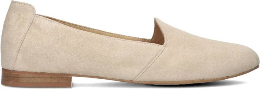 Notre-v Beige Suède Loafers