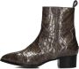 Notre-V 63231 Enkellaarsjes Enkelboots met rits Dames Bruin - Thumbnail 3