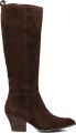 Notre-v Bruine leren laarzen voor herfst winter - Bruin