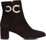 Notre-V 8558 Enkellaarsjes Enkelboots met rits Dames Bruin - Thumbnail 3