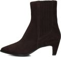 Notre-V 15225 Enkellaarsjes Enkelboots met rits Dames Bruin - Bruin