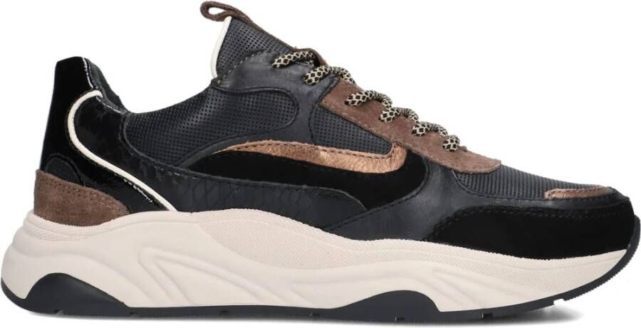 Notre-V Iva-30 Sneakers Dames Leren Sneaker Zwart