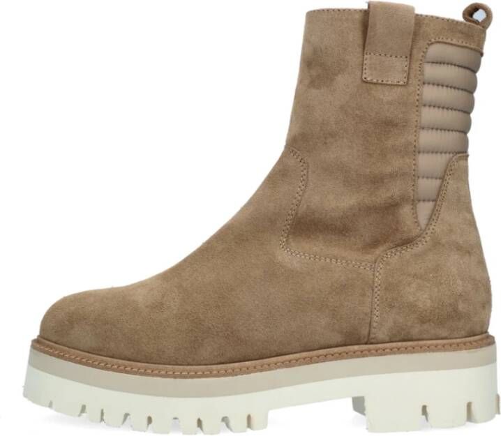 Notre-V Notre V 42422 Enkelboots Enkellaarsjes Dames Camel - Foto 3