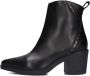 Notre-V 15641\b Enkellaarsjes Enkelboots met rits Dames Zwart - Thumbnail 2