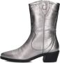 Notre-V 18050 Enkellaarsjes Enkelboots met rits Dames Zilver - Thumbnail 3