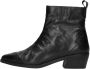 Notre-V 18060 Enkellaarsjes Enkelboots met rits Dames Zwart - Thumbnail 2
