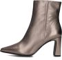 Notre-V 18739 Enkellaarsjes Enkelboots met rits Dames Zilver - Thumbnail 3