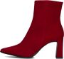 Notre-V 18739 Enkellaarsjes Enkelboots met rits Dames Rood - Thumbnail 3