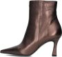 Notre-V 19536 Enkellaarsjes Enkelboots met rits Dames Brons - Thumbnail 3
