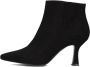 Notre-V 21033 Enkellaarsjes Enkelboots met rits Dames Zwart - Thumbnail 3