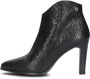 Notre-V Notre V 7433 Enkellaarsjes Enkelboots met rits Dames Zwart - Thumbnail 3