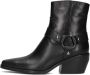 Notre-V Al334 Enkellaarsjes Enkelboots met rits Dames Zwart - Thumbnail 3