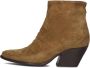 Notre-V Ar196 Enkellaarsjes Enkelboots met rits Dames Bruin - Thumbnail 2