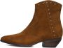 Notre-V Ar231 Enkellaarsjes Enkelboots met rits Dames Cognac - Thumbnail 2