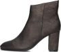 Notre-V Diane-02 Enkellaarsjes Enkelboots met rits Dames Bruin - Thumbnail 2