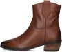 Notre-V Fru110 Enkellaarsjes Enkelboots met rits Dames Cognac - Thumbnail 3