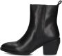 Notre-V Ki-4563 Enkellaarsjes Enkelboots met rits Dames Zwart - Thumbnail 3