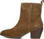 Notre-V Ki-4563 Enkellaarsjes Enkelboots met rits Dames Cognac - Thumbnail 3