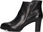 Notre-V Patricia-01 Enkellaarsjes Enkelboots met rits Dames Zwart - Thumbnail 2