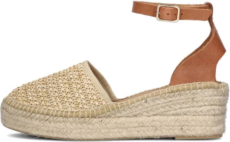 Notre-v Dames Espadrilles Beli23-1 Beige Dames