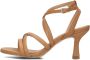 Metallica Bruin Tinten 6426 Sandalen Dames Cognac - Thumbnail 3