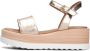 Notre-V 892003 Sandalen Met Sleehak Dames Goud - Thumbnail 2