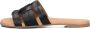 Notre-V Notre V 179874 Slippers Dames Zwart - Thumbnail 3
