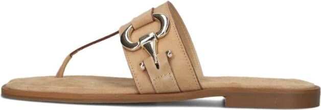 Notre-v Suede Slippers met Kettingdetail