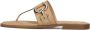 Bruin Tinten 22680 Teenslippers Zomer slippers Dames Beige - Thumbnail 2