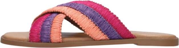 Notre-v Gevlochten Stro Slippers