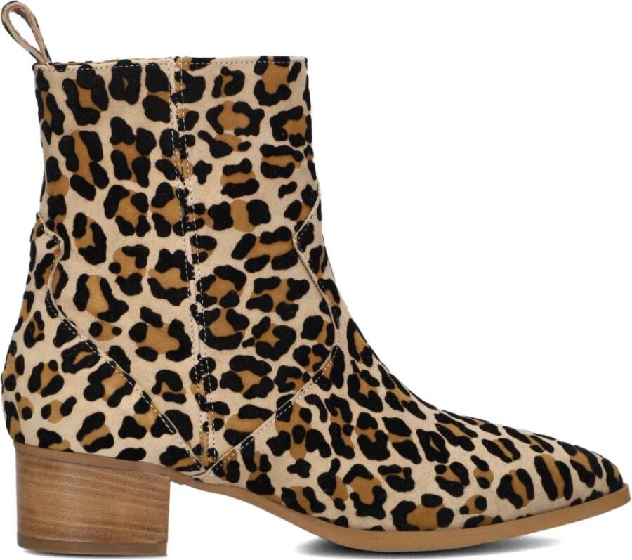 Notre-V 3231 Enkellaarsjes Enkelboots met rits Dames Beige - Foto 3