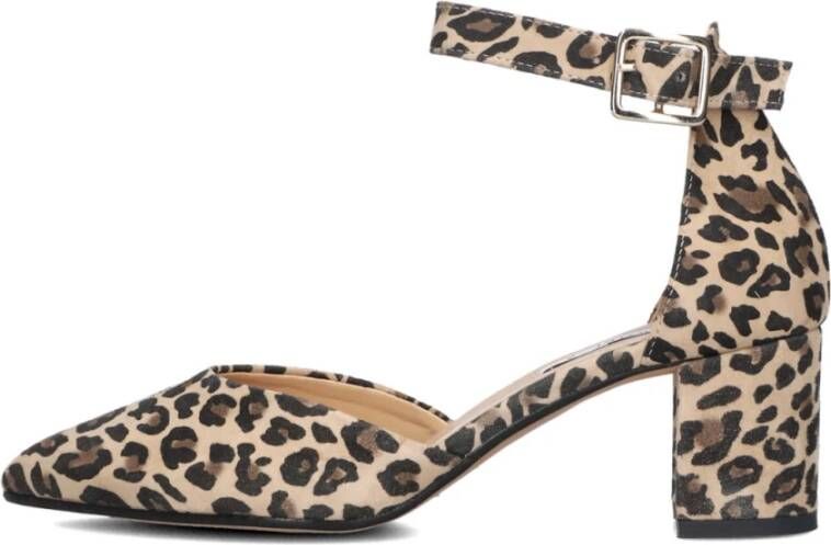 Notre-v Elegante beige pumps met blokhak - Foto 2