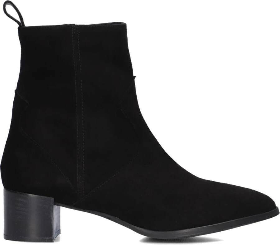 Notre-v Elegante Zwarte Enkellaarsjes Model 63231