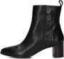Notre-V 8543 Enkellaarsjes Enkelboots met rits Dames Zwart - Thumbnail 3