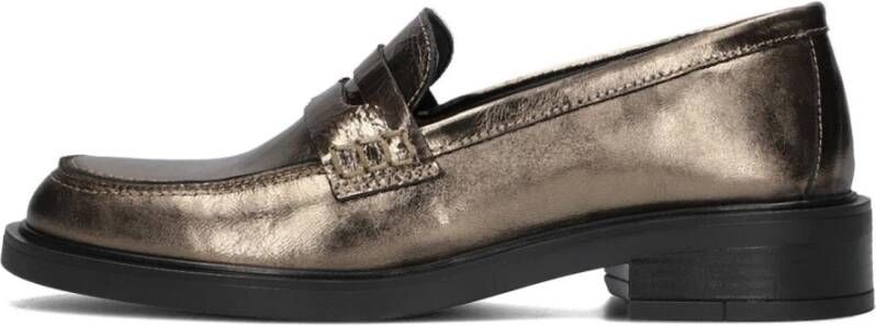 Notre-v Gouden Loafers met Elegant Design