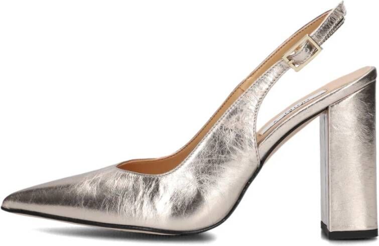 Notre-v Gouden Pumps met Puntneus