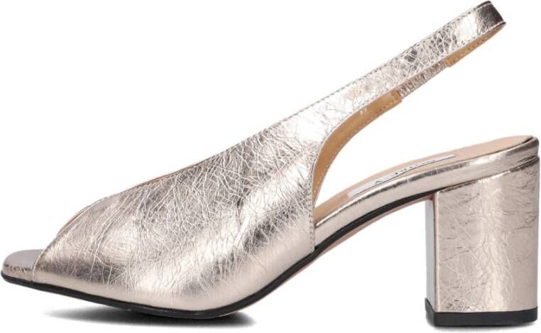 Notre-v Gouden Slingback Hakken voor Glamoureuze Look