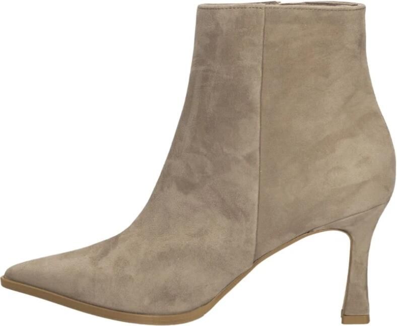 Notre-V 19536 Enkellaarsjes Enkelboots met rits Dames Taupe - Foto 6