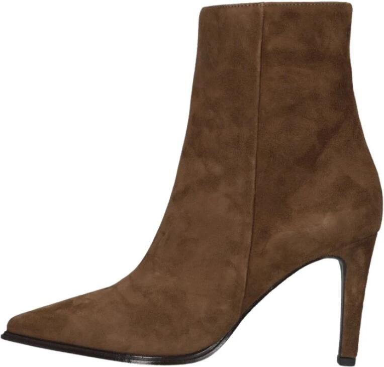 Notre-V 8939 Enkellaarsjes Enkelboots met rits Dames Bruin - Foto 7