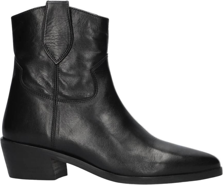 Notre-V Fru110 Enkellaarsjes Enkelboots met rits Dames Zwart - Foto 5