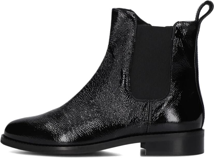 Notre-V 3422 Enkellaarsjes Enkelboots met rits Dames Zwart